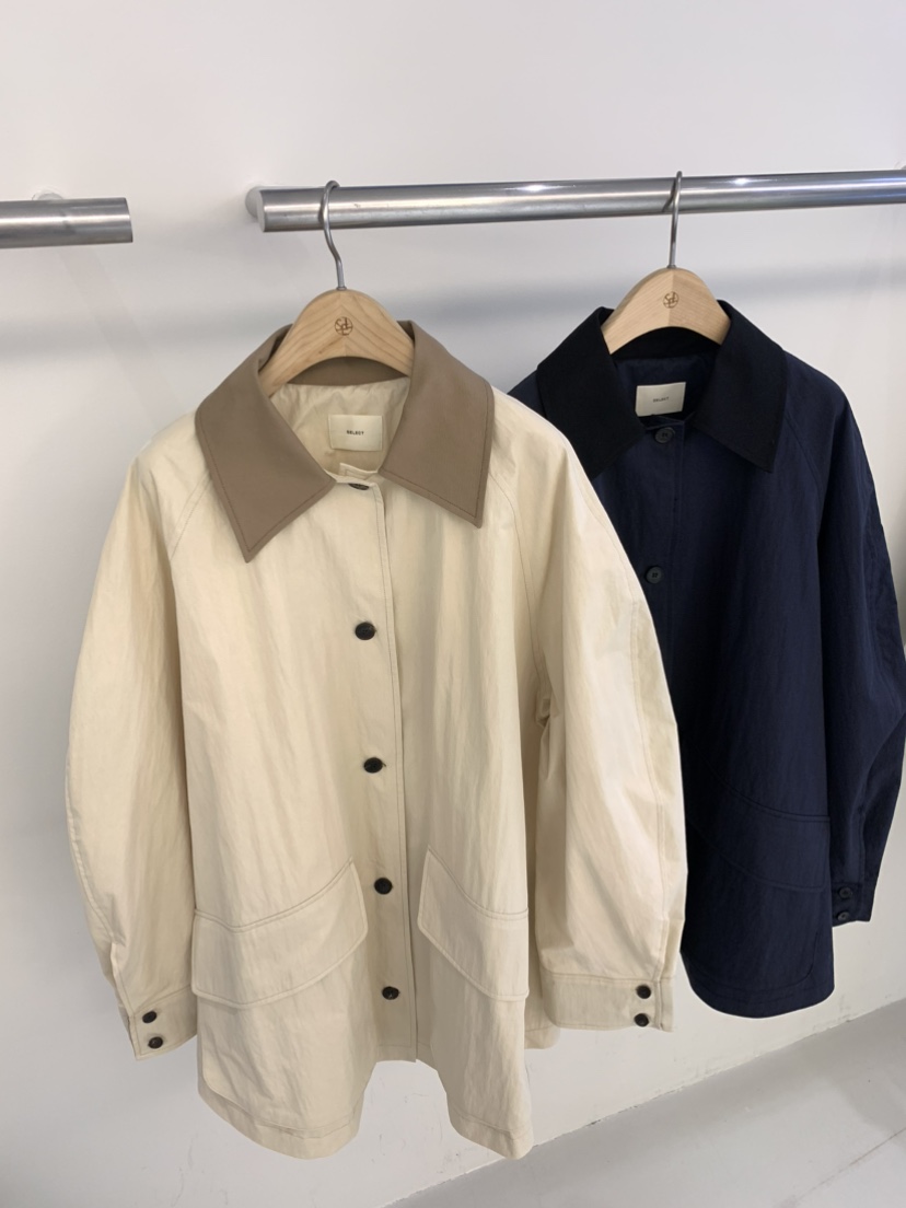 SELECT MARKET韓國㊣直郵東大門代購女裝新品25春夏短款大衣SELECT MARKET短款大衣