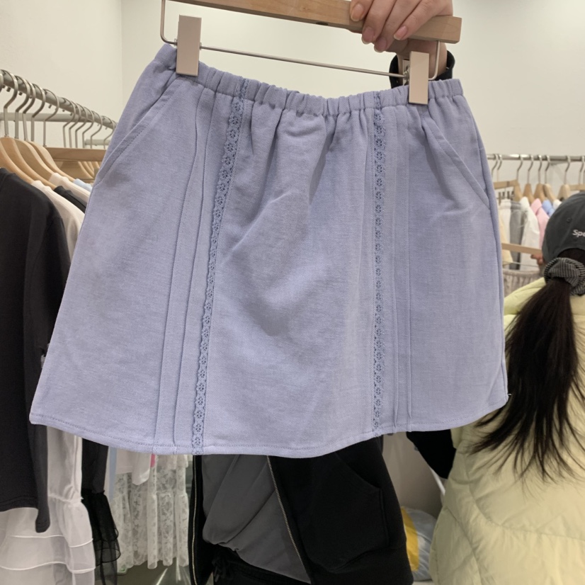 LELEN韓國直郵㊣女裝新品時尚休閑推薦職業人氣熱賣25春夏短裙LELEN短裙圖色2
