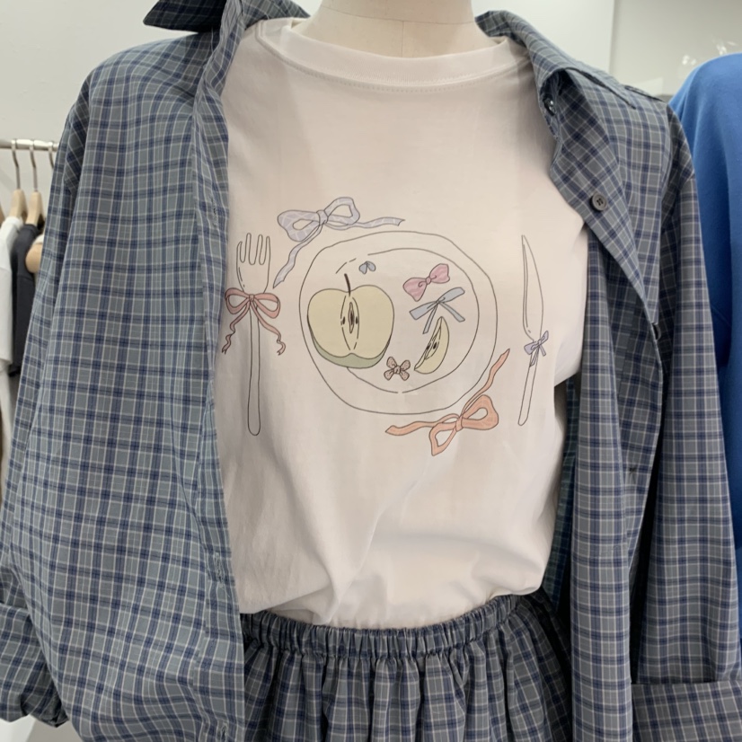 LELEN韓國直郵㊣東大門實拍女裝新品推薦25春夏熱賣時尚T恤LELENT恤圖色3