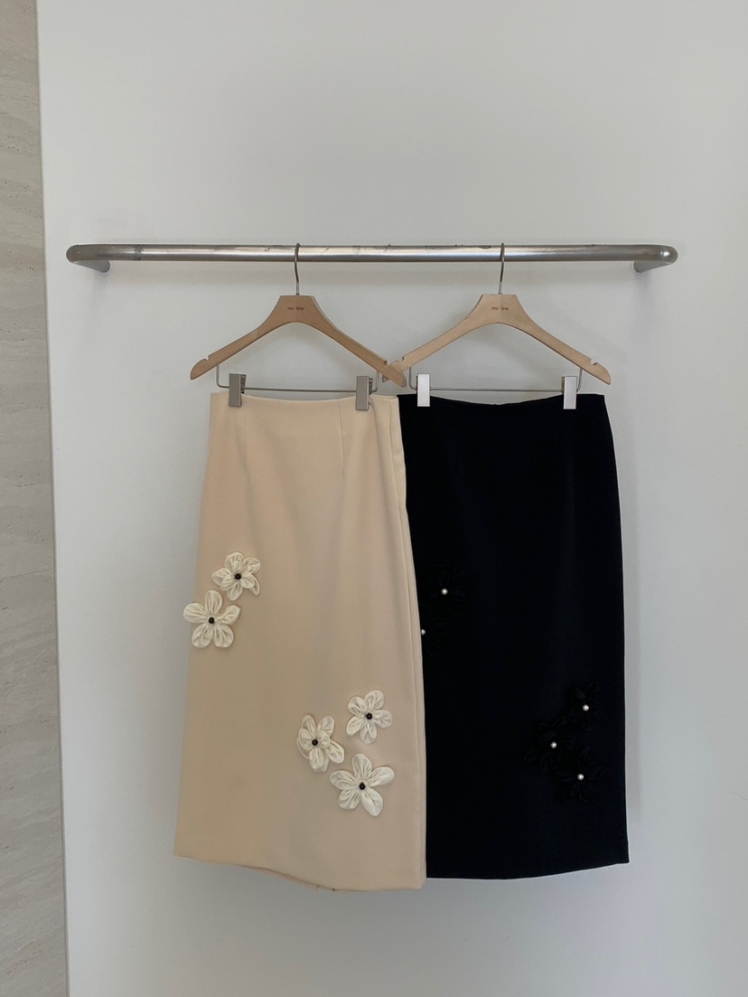 ROU.TINE韓國㊣直郵東大門代購女裝新品休閑人氣25春夏長裙ROU.TINE長裙