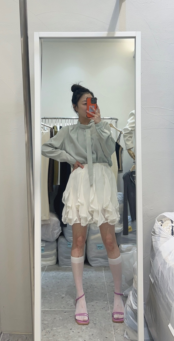ROU.TINE韓國直郵㊣東大門實拍女裝新款休閑職業襯衫蕾絲衫ROU.TINE襯衫/蕾絲衫