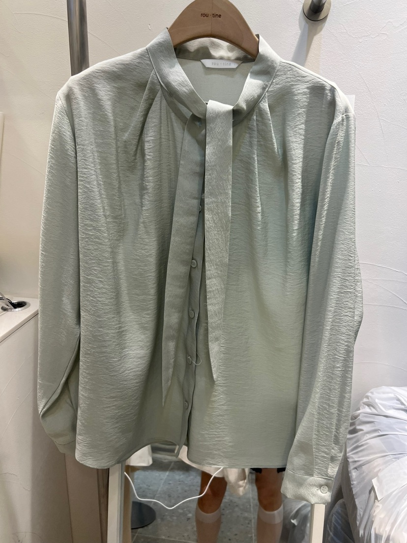 ROU.TINE韓國直郵㊣東大門實拍女裝新款休閑職業襯衫蕾絲衫ROU.TINE襯衫/蕾絲衫