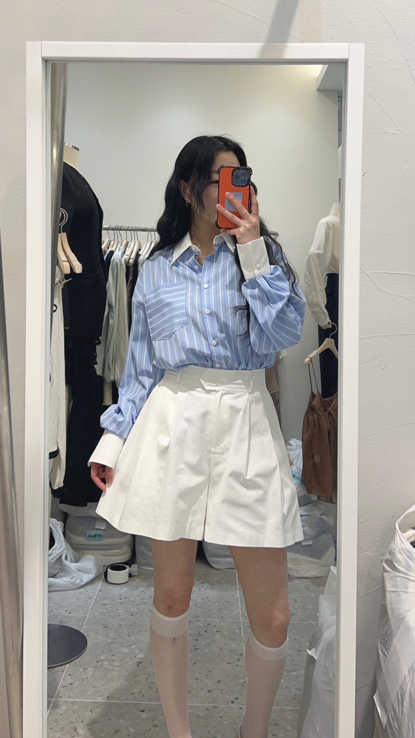 ROU.TINE韓國直郵㊣女裝新品人氣時尚25春夏推薦襯衫蕾絲衫ROU.TINE襯衫/蕾絲衫