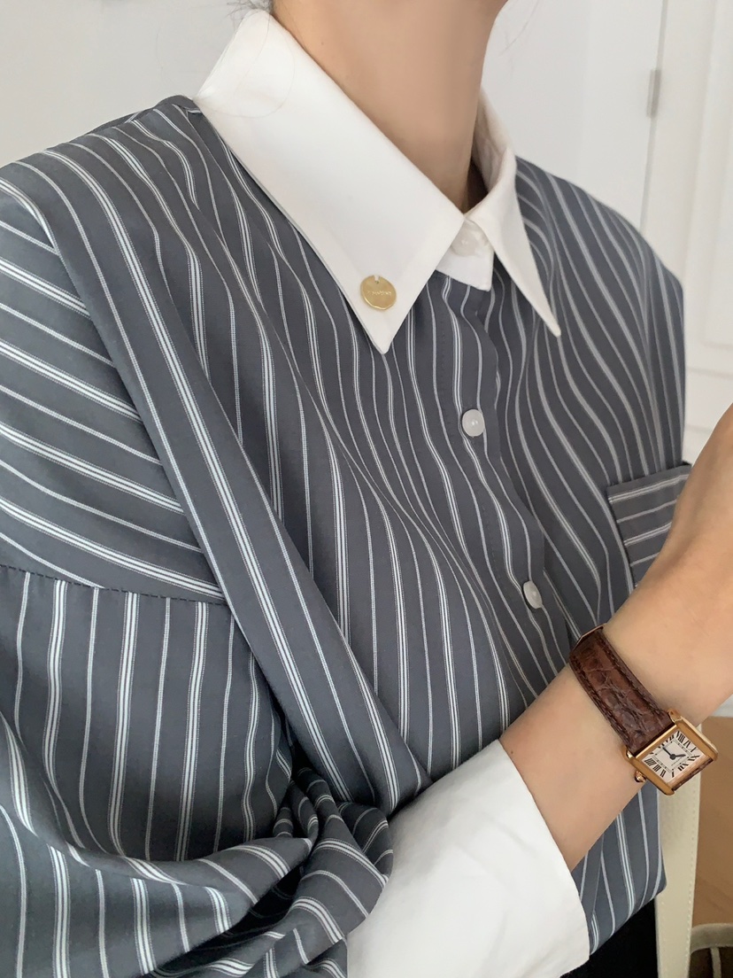 ROU.TINE韓國直郵㊣女裝新品人氣時尚25春夏推薦襯衫蕾絲衫ROU.TINE襯衫/蕾絲衫