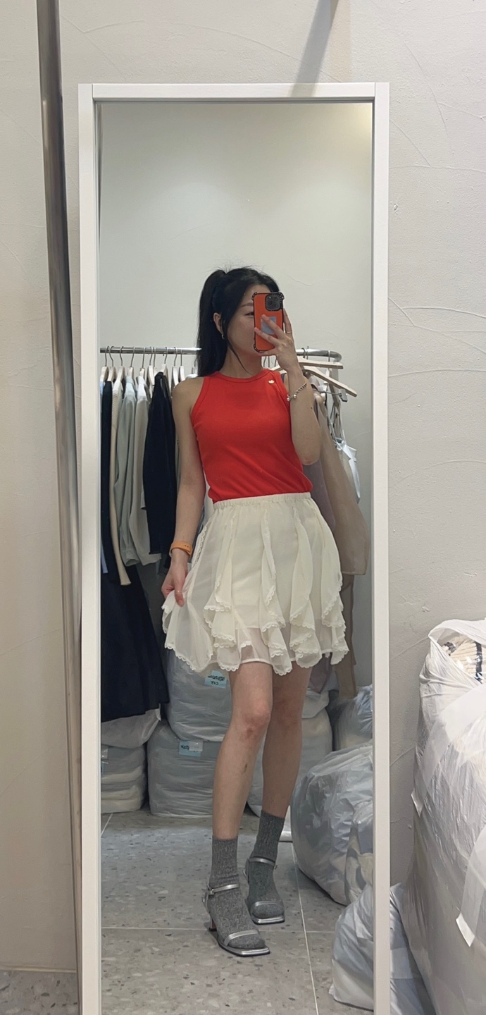ROU.TINE韓國直郵㊣東大門實拍女裝新品時尚推薦休閑吊帶背心ROU.TINE吊帶/背心