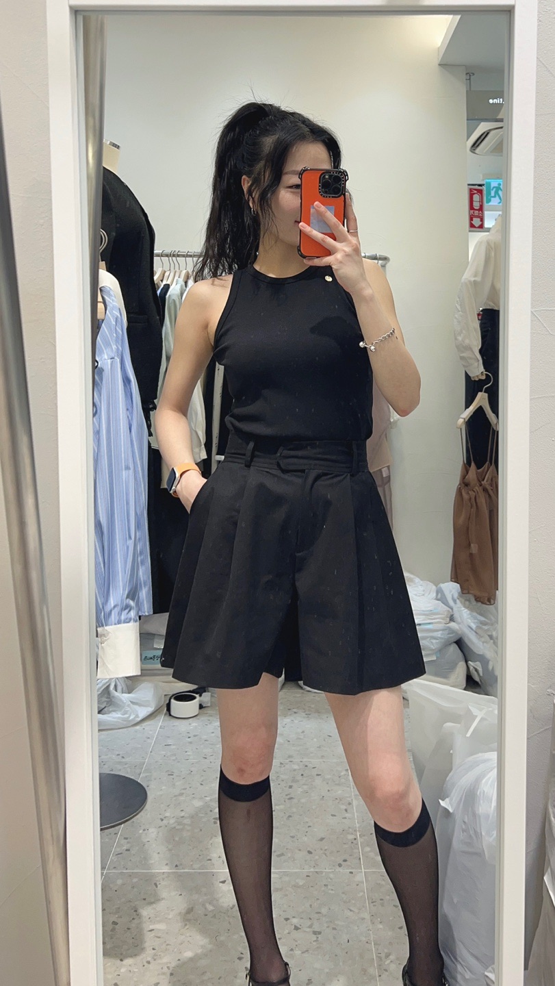 ROU.TINE韓國直郵㊣東大門實拍女裝新品時尚推薦休閑吊帶背心ROU.TINE吊帶/背心
