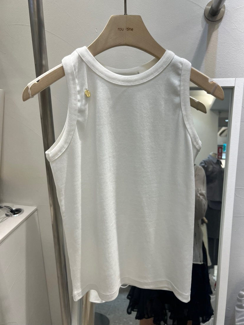 ROU.TINE韓國直郵㊣東大門實拍女裝新品時尚推薦休閑吊帶背心ROU.TINE吊帶/背心