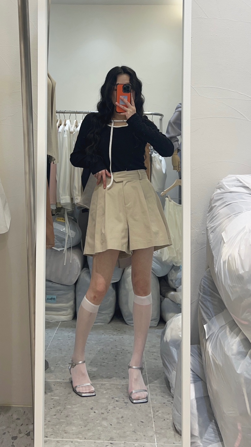 ROU.TINE韓國直郵㊣女裝新品25春夏職業時尚推薦熱賣人氣短褲ROU.TINE短褲