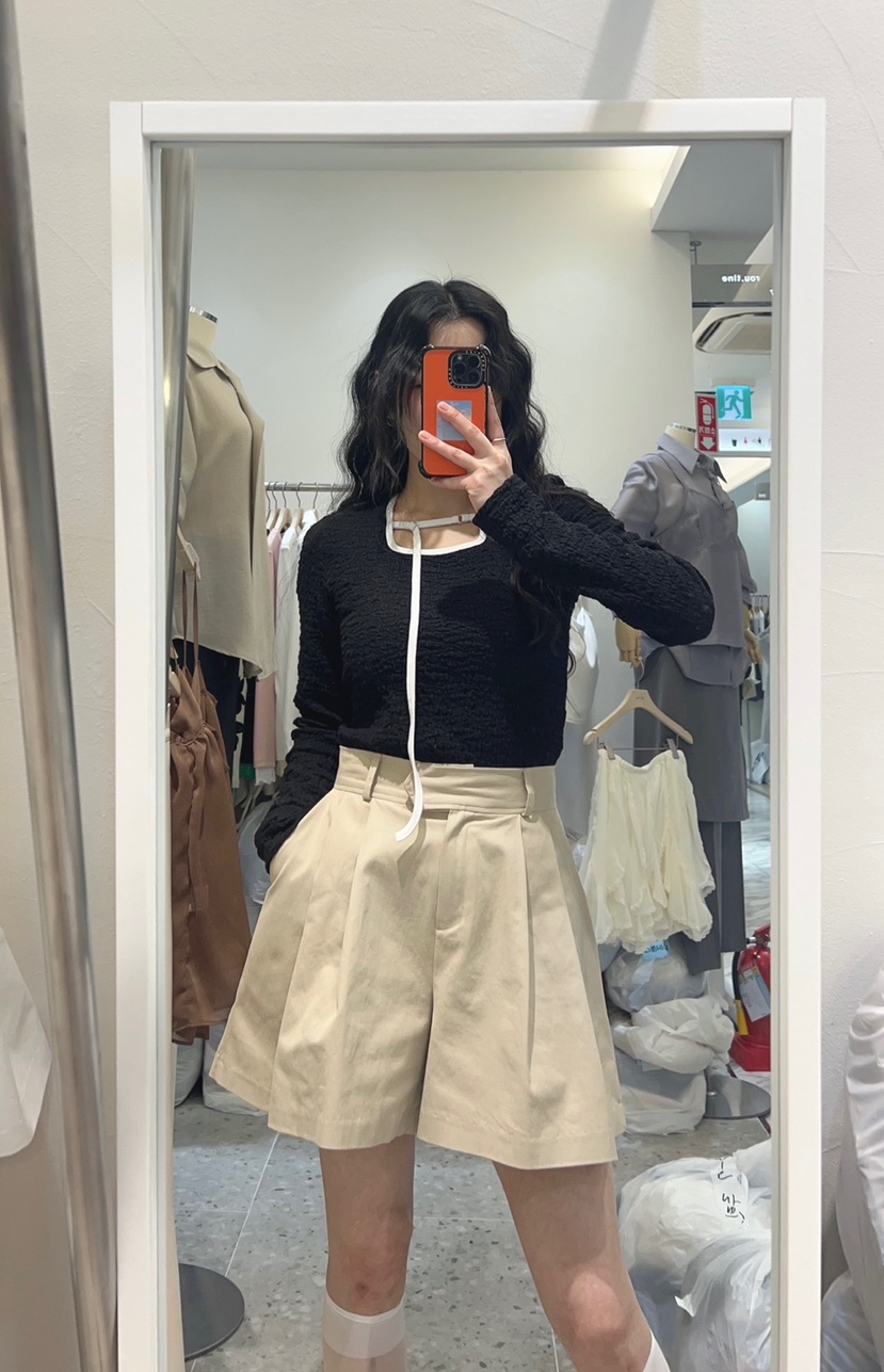 ROU.TINE韓國直郵㊣女裝新品25春夏職業時尚推薦熱賣人氣短褲ROU.TINE短褲