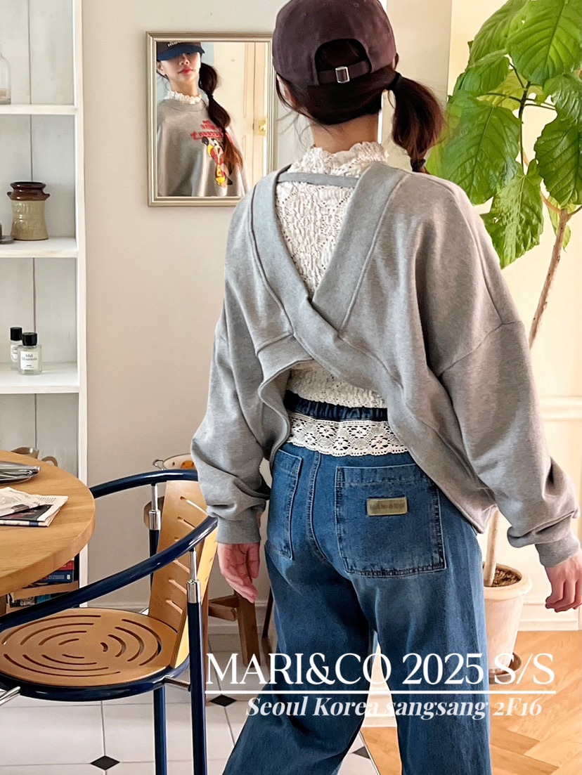 MARI CO韓國直郵㊣東大門實拍女裝新款休閑時尚25春夏衛衣浣熊ARANCIA衛衣