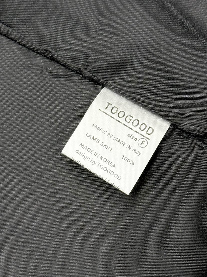 TOOGOOD直郵韓國代購㊣女裝新款時尚人氣推薦職業休閑25春夏皮衣TOOGOOD皮衣