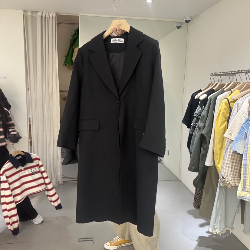 VAULT韓國直郵㊣女裝新品職業熱賣25春夏時尚休閑中長款大衣VAULT中長款大衣圖色2