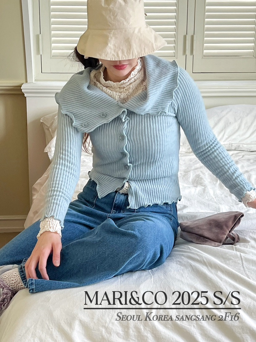 MARI CO韓國直郵㊣東大門實拍女裝新款推薦時尚針織衫開衫ARANCIA針織衫