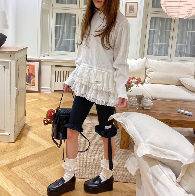BOUTIQUE-L韓國直郵㊣東大門實拍女裝新品人氣打底褲鯊魚褲緊身褲BOUTIQUE-L打底褲/鯊魚褲