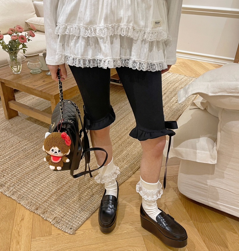 BOUTIQUE-L韓國直郵㊣東大門實拍女裝新品人氣打底褲鯊魚褲緊身褲BOUTIQUE-L打底褲/鯊魚褲