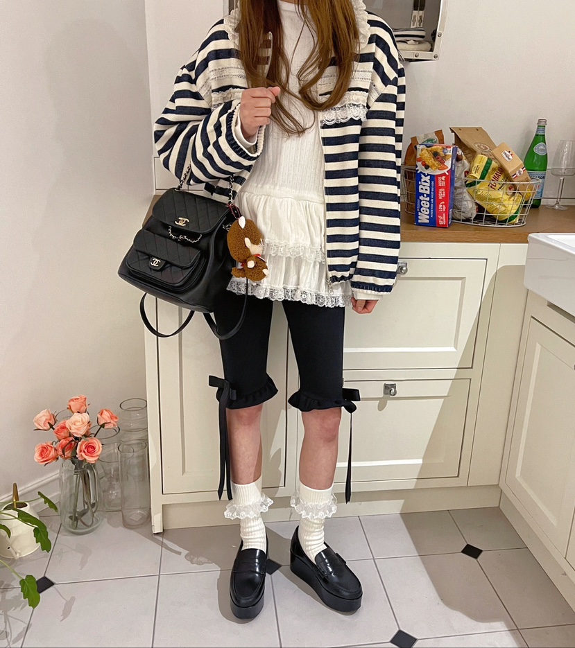 BOUTIQUE-L韓國直郵㊣東大門實拍女裝新品人氣打底褲鯊魚褲緊身褲BOUTIQUE-L打底褲/鯊魚褲
