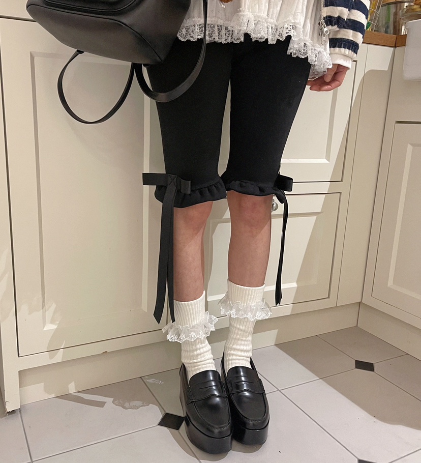 BOUTIQUE-L韓國直郵㊣東大門實拍女裝新品人氣打底褲鯊魚褲緊身褲BOUTIQUE-L打底褲/鯊魚褲