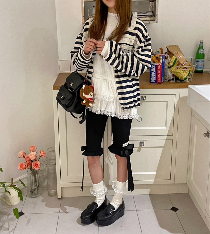 BOUTIQUE-L韓國直郵㊣東大門實拍女裝新品人氣打底褲鯊魚褲緊身褲BOUTIQUE-L打底褲/鯊魚褲