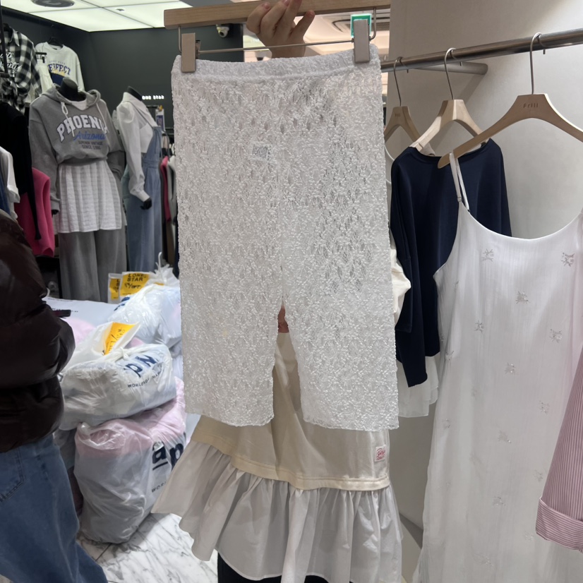 FRILL直郵韓國代購㊣女裝新款職業推薦熱賣時尚打底褲鯊魚褲FRILL打底褲/鯊魚褲