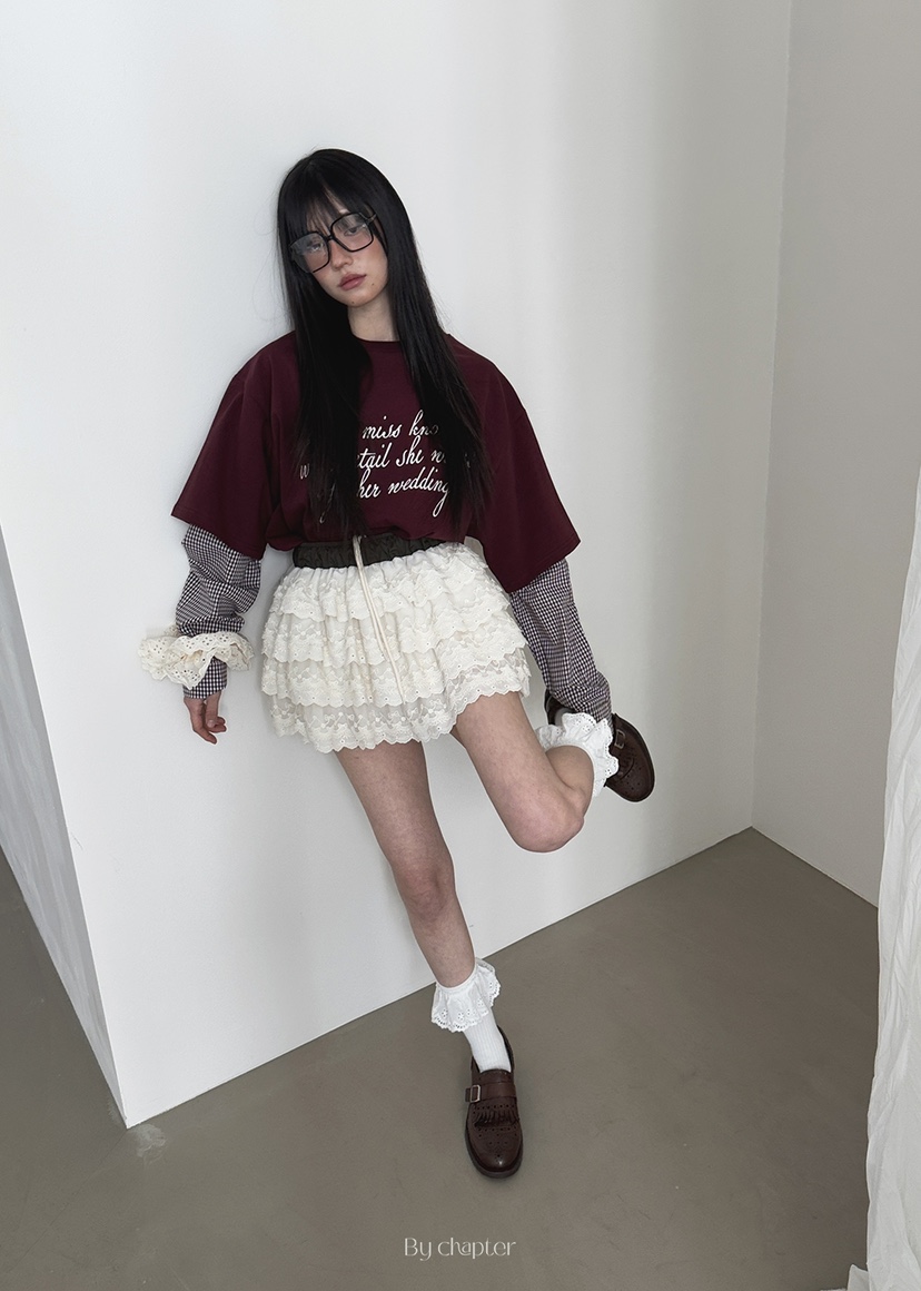 BY CHAPTER東大門直郵女裝新品職業25春夏真品時尚長袖T恤Chapter長袖T恤