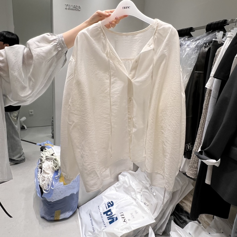 NUESE東大門實拍女士新品真品熱賣職業休閑人氣推薦襯衫蕾絲衫NUESE襯衫/蕾絲衫圖色2