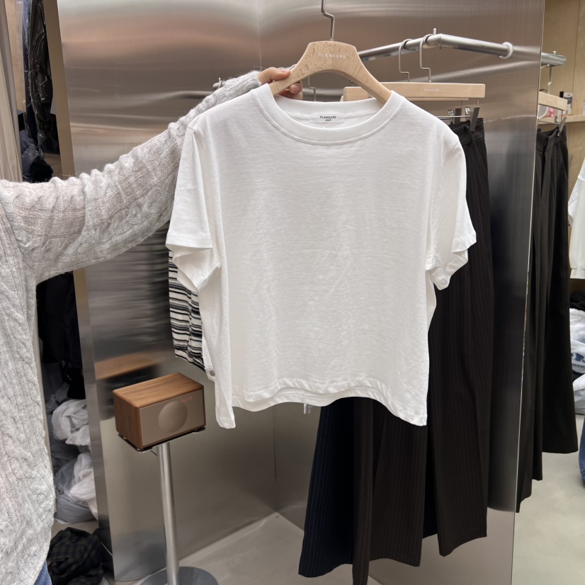 PLEASURE東大門直郵女士新品時尚真品熱賣職業25春夏休閑T恤PLEASURET恤圖色1