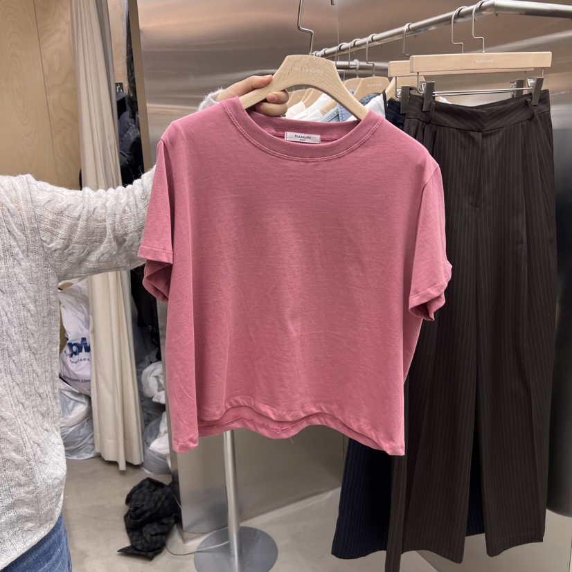 PLEASURE東大門直郵女士新品時尚真品熱賣職業25春夏休閑T恤PLEASURET恤圖色2