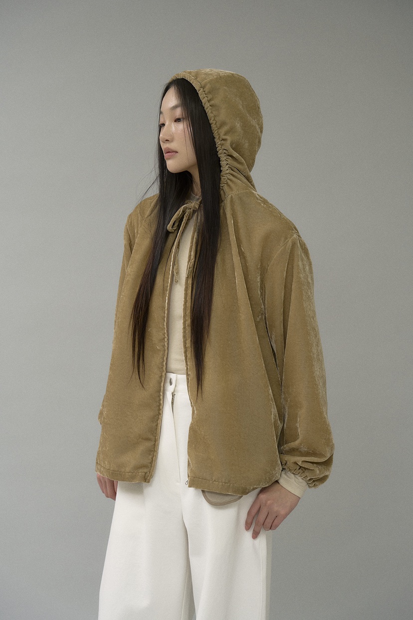 THE TARDUST東大門實拍女裝新品熱賣時尚職業衛衣天鵝絨兜帽THE STARDUST衛衣