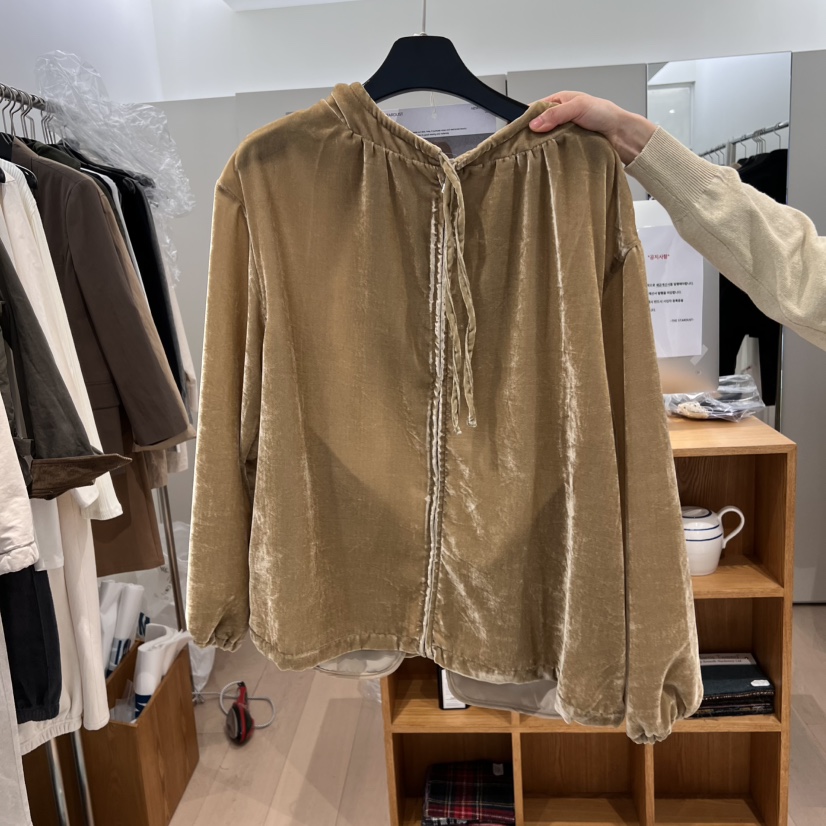 THE TARDUST東大門實拍女裝新品熱賣時尚職業衛衣天鵝絨兜帽THE STARDUST衛衣圖色1