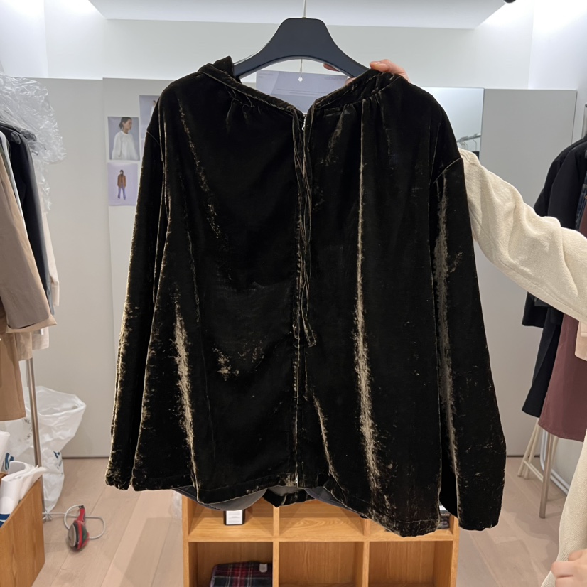 THE TARDUST東大門實拍女裝新品熱賣時尚職業衛衣天鵝絨兜帽THE STARDUST衛衣圖色2