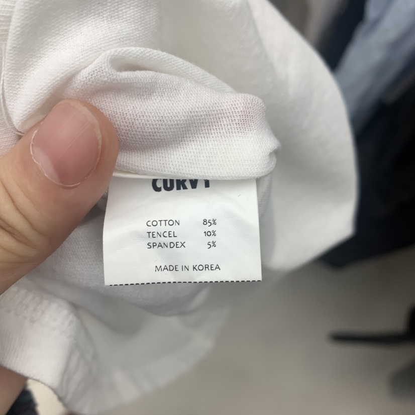 CURVY東大門直郵女士新款真品休閑25春夏職業熱賣人氣長袖T恤CURVY長袖T恤