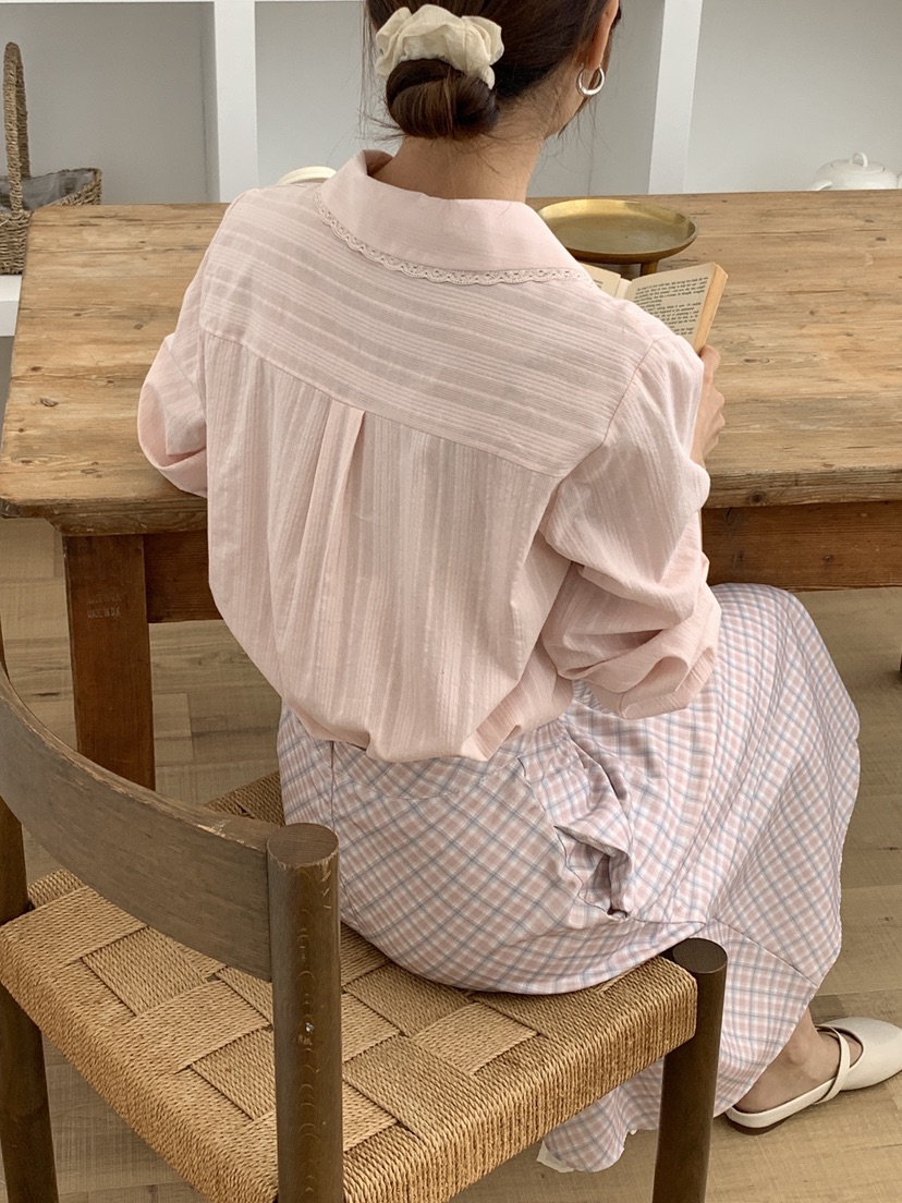 RE:OPENING東大門代購女裝新款熱賣推薦25春夏職業襯衫蕾絲衫RE:OPENING襯衫/蕾絲衫