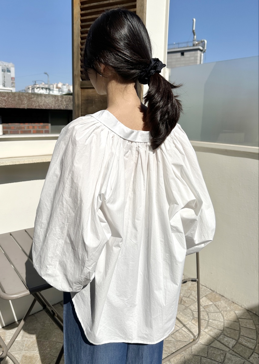 CLASSY-O韓國直郵女士新品25春夏推薦熱賣襯衫蕾絲衫褶皺寬松CLASSY-O襯衫/蕾絲衫