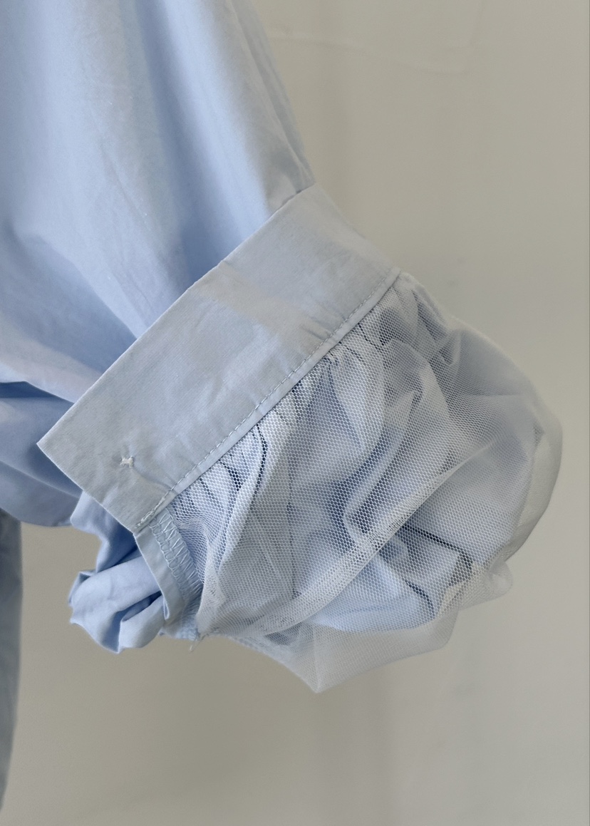 CLASSY-O韓國直郵女士新品25春夏推薦熱賣襯衫蕾絲衫褶皺寬松CLASSY-O襯衫/蕾絲衫