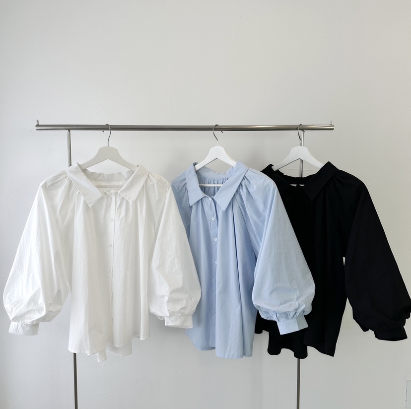 CLASSY-O韓國直郵女士新品25春夏推薦熱賣襯衫蕾絲衫褶皺寬松CLASSY-O襯衫/蕾絲衫圖色3左三色