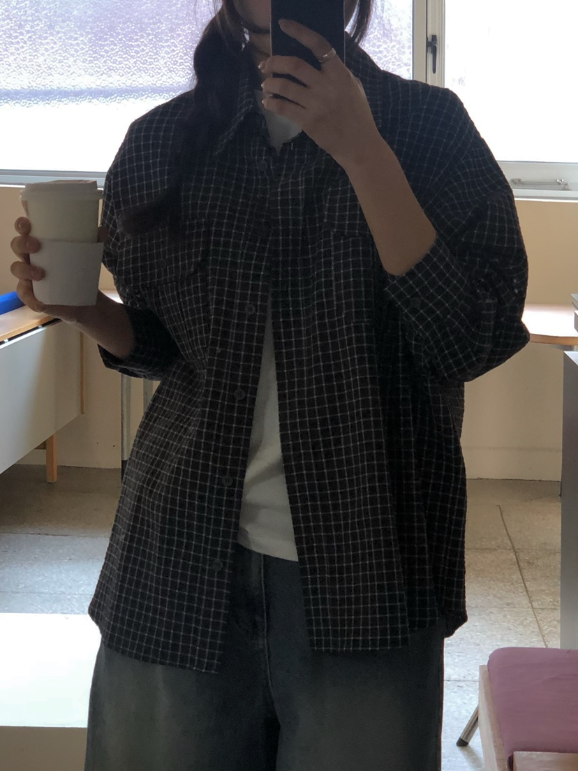 ONDO-P東大門實拍女士新款人氣推薦熱賣真品襯衫蕾絲衫格紋ONDO-P襯衫/蕾絲衫