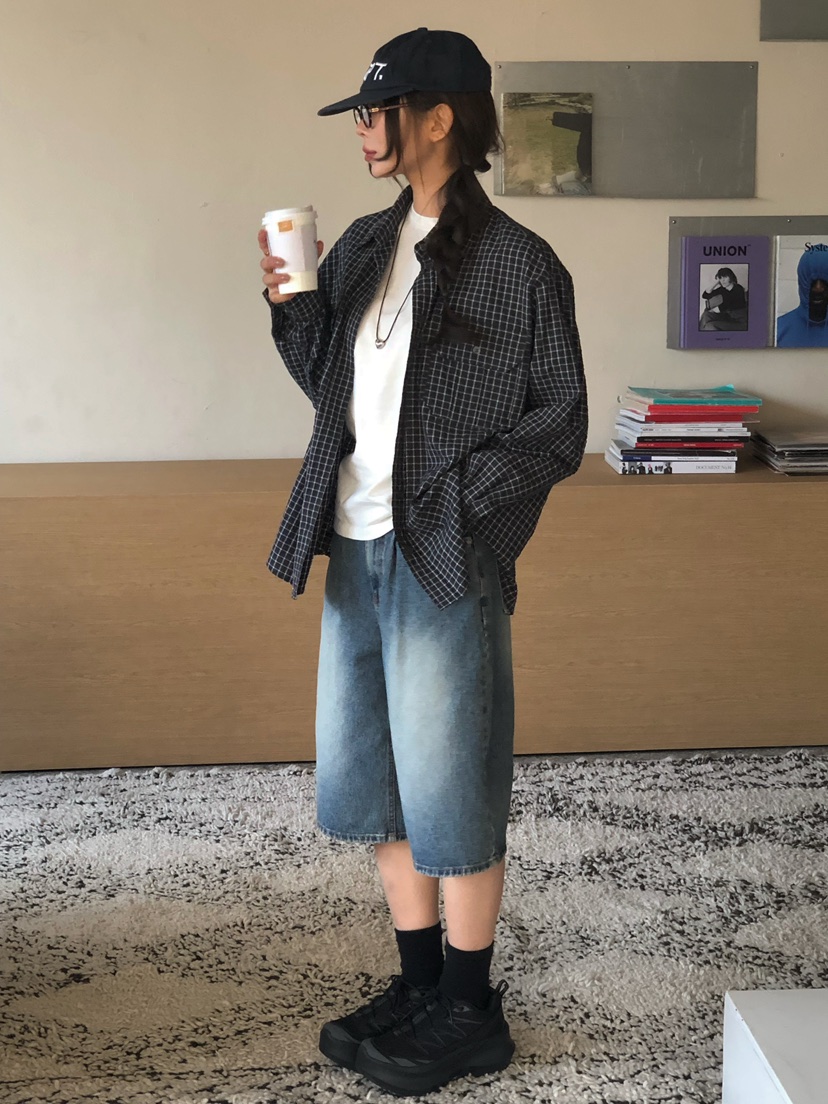 ONDO-P東大門實拍女士新款人氣推薦熱賣真品襯衫蕾絲衫格紋ONDO-P襯衫/蕾絲衫