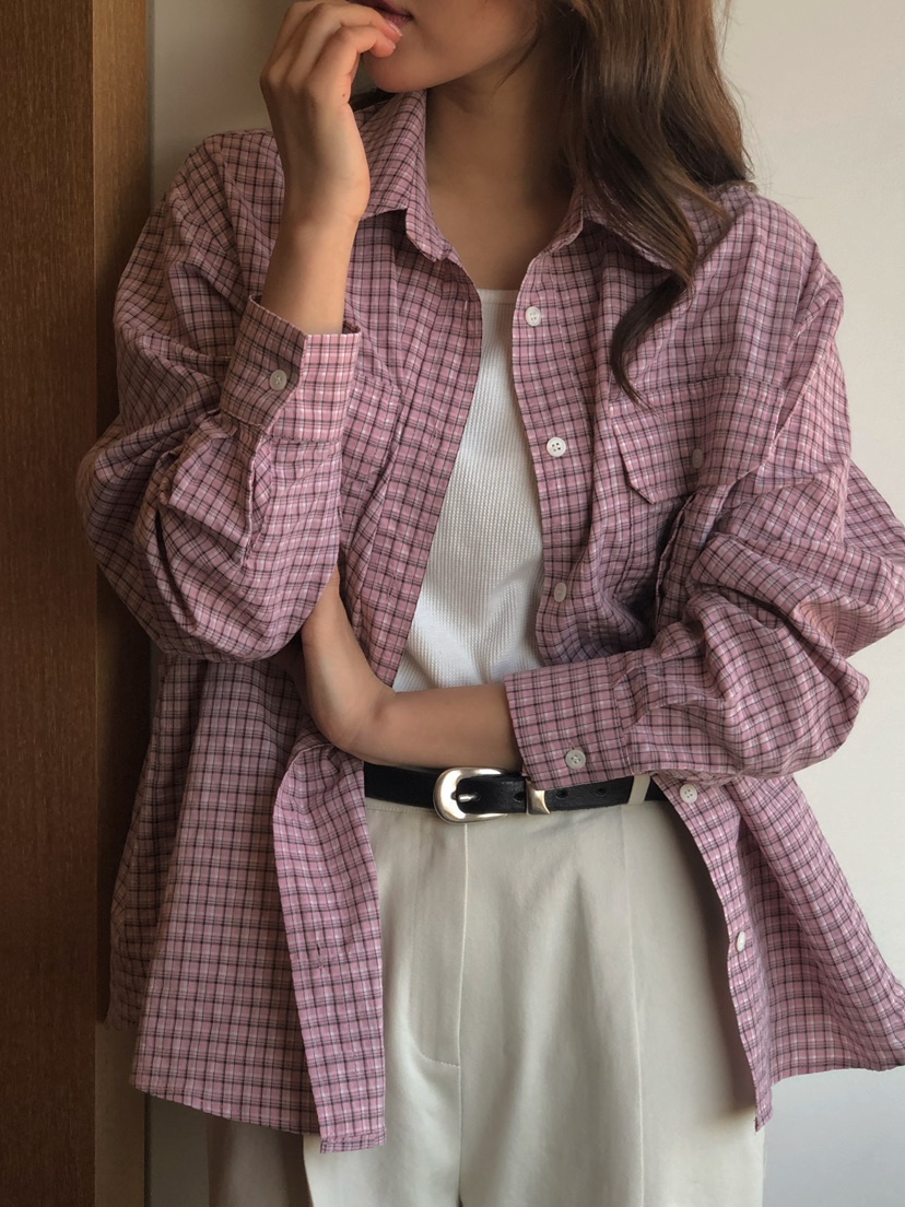 ONDO-P東大門實拍女士新款人氣推薦熱賣真品襯衫蕾絲衫格紋ONDO-P襯衫/蕾絲衫圖色1