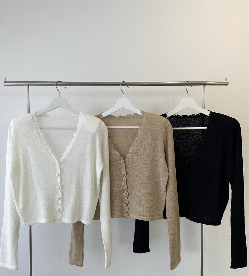 CLASSY-O東大門直郵女裝新款休閑熱賣職業針織衫短款針織開衫CLASSY-O針織衫圖色3左三色