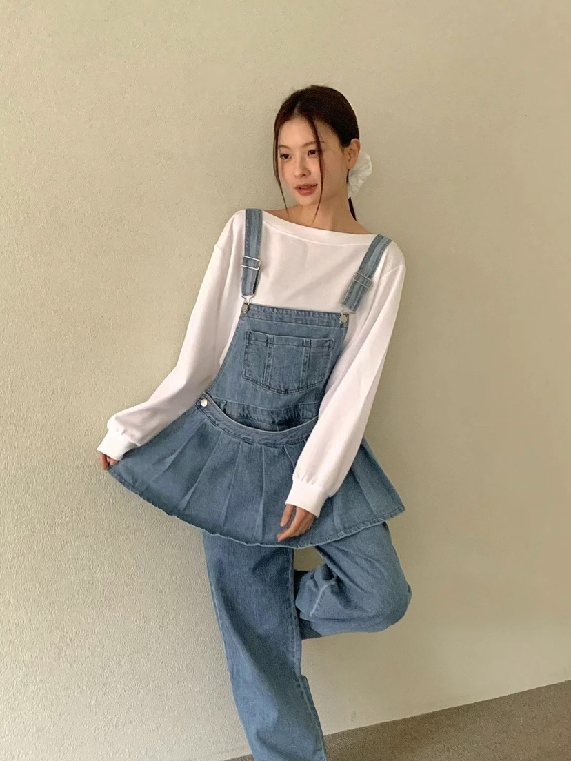 ANOU韓國代購女裝新款時尚推薦熱賣25春夏人氣背帶褲可拆卸ANOU背帶褲