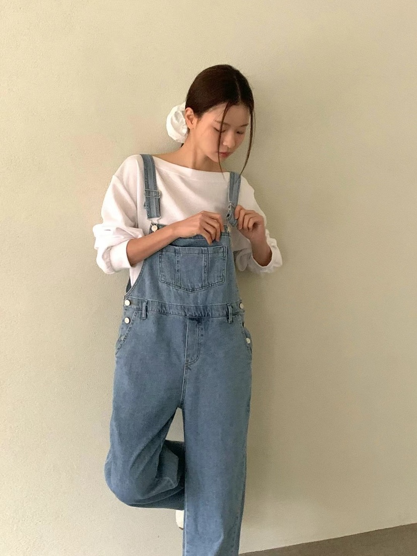 ANOU韓國代購女裝新款時尚推薦熱賣25春夏人氣背帶褲可拆卸ANOU背帶褲