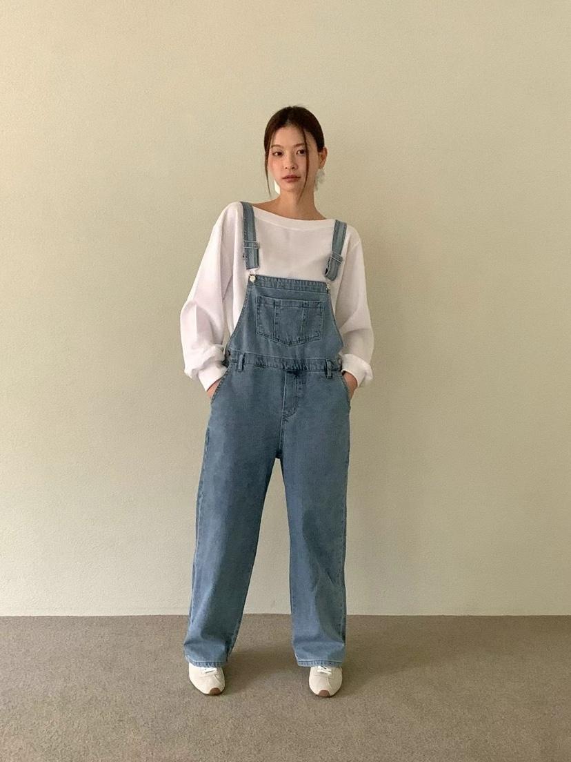ANOU韓國代購女裝新款時尚推薦熱賣25春夏人氣背帶褲可拆卸ANOU背帶褲