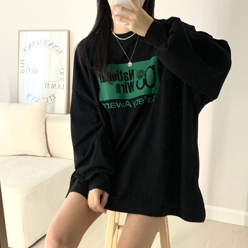 FROMJINI韓國代購女裝新款推薦時尚休閑人氣熱賣真品長袖T恤FROMJINI長袖T恤