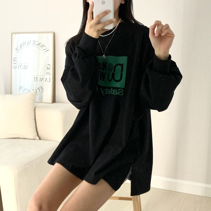 FROMJINI韓國代購女裝新款推薦時尚休閑人氣熱賣真品長袖T恤FROMJINI長袖T恤