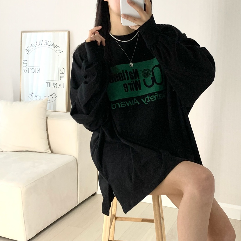 FROMJINI韓國代購女裝新款推薦時尚休閑人氣熱賣真品長袖T恤FROMJINI長袖T恤