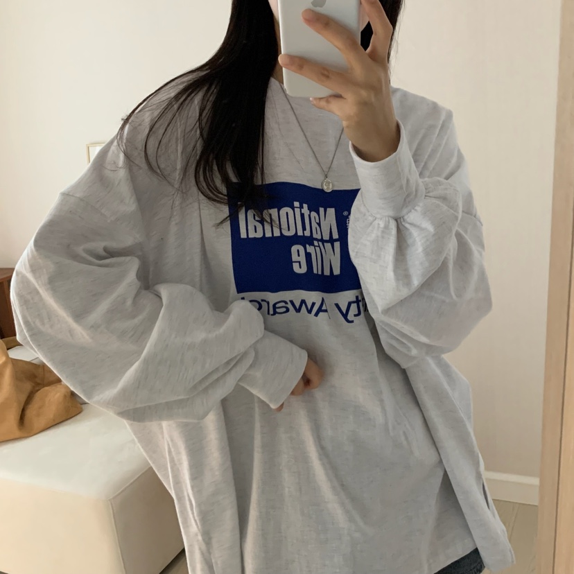 FROMJINI韓國代購女裝新款推薦時尚休閑人氣熱賣真品長袖T恤FROMJINI長袖T恤