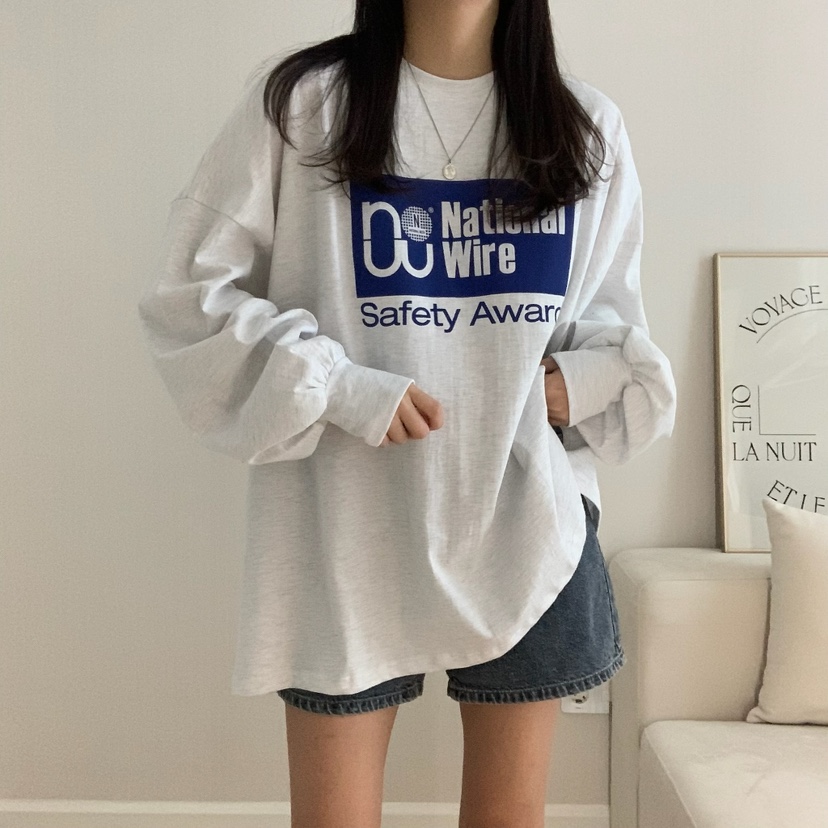 FROMJINI韓國代購女裝新款推薦時尚休閑人氣熱賣真品長袖T恤FROMJINI長袖T恤