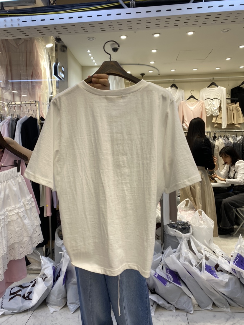 BORA BORA東大門實拍女裝新品推薦熱賣人氣25春夏時尚休閑T恤BORA BORAT恤