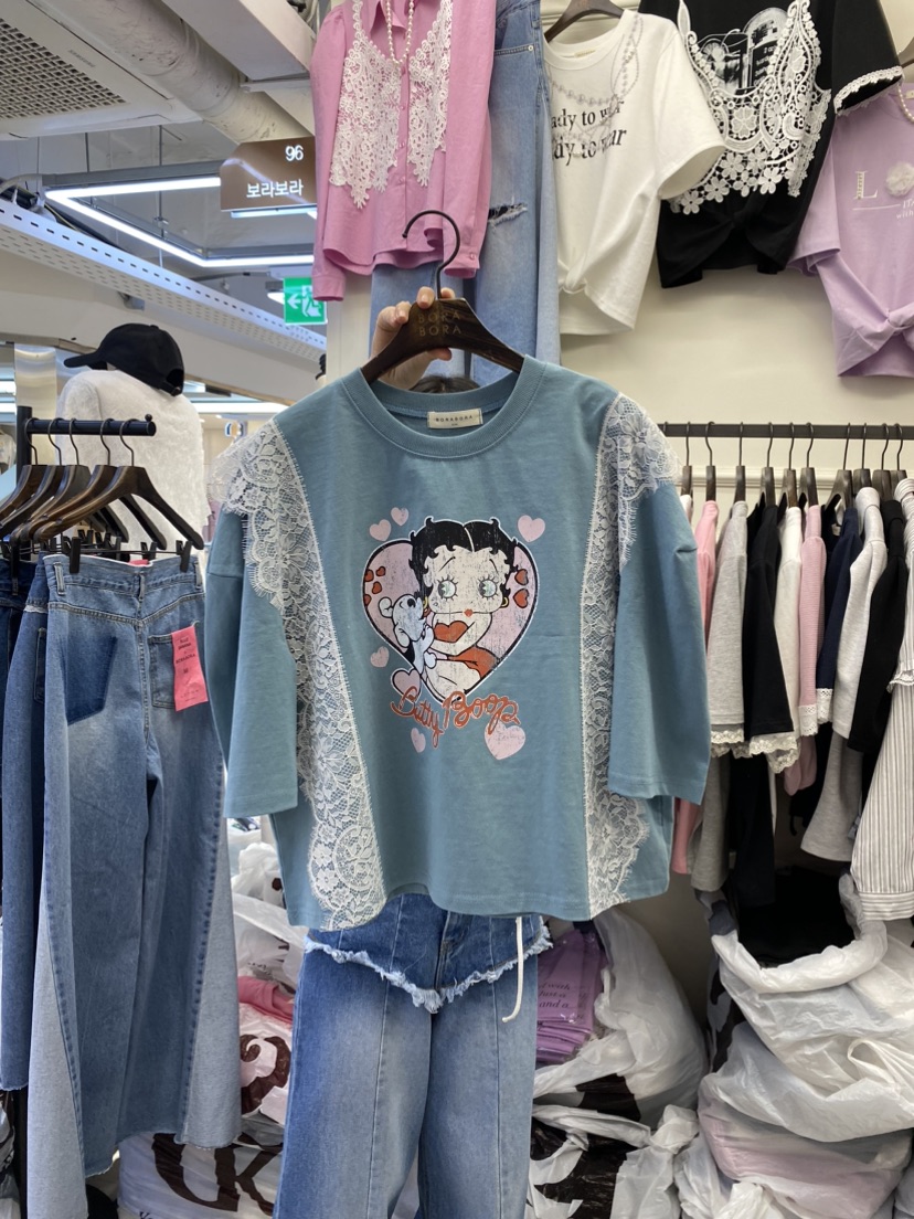 BORA BORA東大門代購女士新款時尚推薦休閑熱賣25春夏真品T恤BORA BORAT恤圖色2