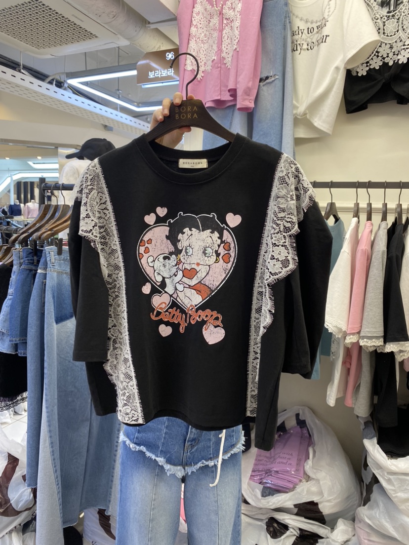 BORA BORA東大門代購女士新款時尚推薦休閑熱賣25春夏真品T恤BORA BORAT恤圖色3